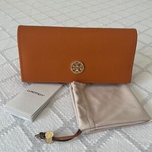 TORY BURCH LEATHER SOFT SUNGLASSES CASE